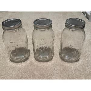 Set of 3 Craft Mason Jars -32oz